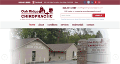 Desktop Screenshot of oakridgechiropractors.com